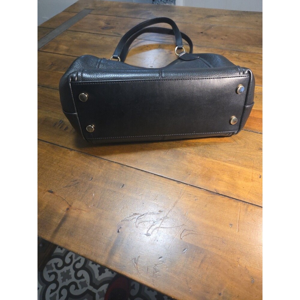 Michael Kors Molly Large Pebbled Leather Shoulder Tote Black Purse 30S2G6ME3L - Picture 5 of 9